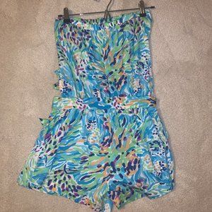Cute Lilly Pulitzer Floral Summer-Time Romper